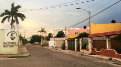 Colonia Maya, typical street in outlying neighborhoods of Merida
